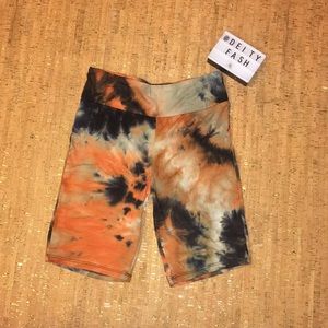 Heart&hips Tie Dye biker shorts